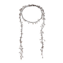 White Allure Freshwater Pearl Wrap Lariat Necklace or Belt - £25.39 GBP