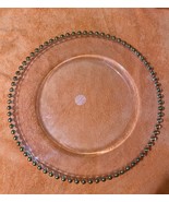 Clear Gold Rimmed Glass Charger Plates also known as Service Plates - $335.80 MXN
