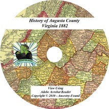 1882 History &amp; Genealogy of AUGUSTA County Virginia VA - £4.61 GBP