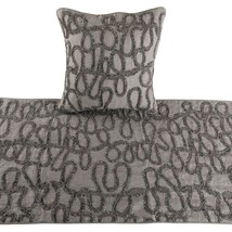 Grace Forever - Linen Gray &amp; Silver Decorative Bed Runner and Pillow Cover - €66,59 EUR+