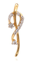 0.37ct Diamond 14k Yellow Gold Awesome Women&#39;s Christmas Wedding Pendant - £444.99 GBP