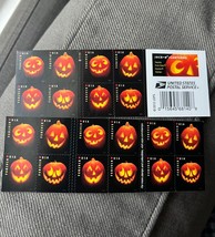 Halloween Postage Jack O Lantern Stamps-Book Of 20 MNH - £9.38 GBP