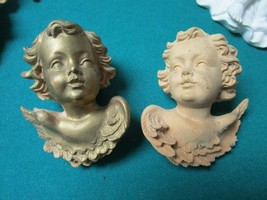 Hans &amp; Adolf Heinzeller Carved Angels Christmas Ornaments Bisque Plaster Pick1 - £27.24 GBP+