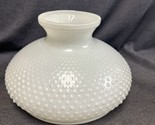 10&quot; Inch Fitter Hobnail  Milk Glass Hanging Oil / Electric Lamp Shade  W... - £53.75 GBP
