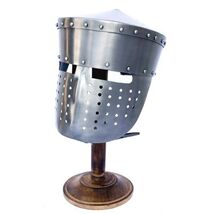 Medieval Crusader Peaked Pot Helmet W/ Adjustable Leather Suspension Lin... - $79.19
