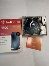 Belkin N300 Wi-Fi N Router 300 Mbps 4-Port 10/100 2.4 GHz Wireless  NIB - £14.67 GBP