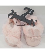 Wonder Nation Pink Bunny Ear Girls Indoor/Outdoor Sole Slippers Pink Size 3 - $291.72 MXN