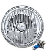 7&quot; Halogen Crystal Clear H4 Light Bulb Headlamp Headlight Fits Harley Mo... - $29.95