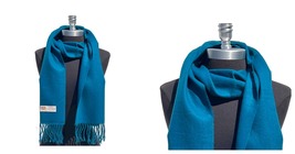 Teal Women&#39;s Winter 100% Cashmere Plaid Solid Wool Scarf Scarves  - $25.99