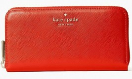 Kate Spade Staci Large Continental Wallet Orange ZipAround WLR00130 NWT ... - £65.52 GBP