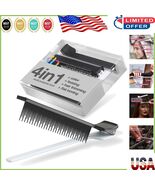 Matte Black Teasing Combs for Flat Iron &amp; Hair Coloring - Pro Stylist Es... - $526.10 MXN