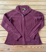mountain hardwear women’s 1/4 zip fleece jacket size M Mauve R8 - £16.04 GBP