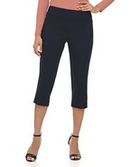 Rekucci Women&#39;s Ease into Comfort Capri with Button Detail, Navy flower, 8 - €18,18 EUR