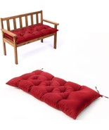 Outdoor Loveseat Bench Seat Pads Waterproof Lounger Seat Cushions Tufted... - €33,23 EUR
