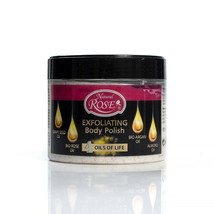 Exfoliating Body Polish 300ml 4in1 Bulgarian Rose Bio Argan Almond Grapeseed Oil - £8.23 GBP