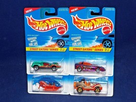 Hot Wheels 1996 Street Eaters Series Lot of 4 Vehicles #412 #413 #414 #415 - £6.38 GBP