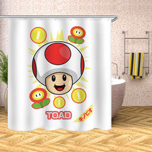 Super Mario Bros Shower Curtain Waterproof Polyester Bathroom Decor  Curtain 70&quot; - £13.13 GBP+