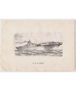 1946 Commissioning Program USS Leyte CV-32 Attack Carrier Saw Korean War... - $34.30 CAD