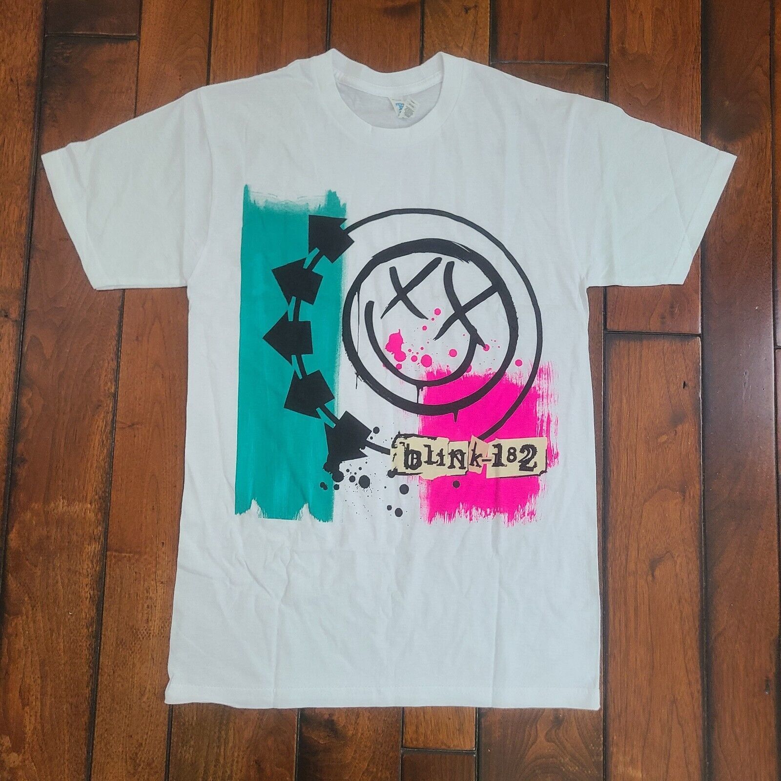 BLINK 182 Self Titled T-Shirt Adult XS Pop Punk Tour Band S/T White NEW - £11.06 GBP