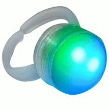 Electronic Mood Ring Flashing Body Light Aurora Ring - $23.51