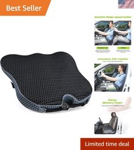 Memory Foam Wedge Car Seat Cushion for Enhanced Comfort &amp; Visibility - 1... - $45.00