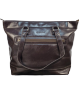 Franklin Covey Shoulder Bag Womens Brown Faux Leather Double Handle Zip ... - £17.29 GBP