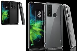 Tempered Glass / SLIM TPU Skin Case Phone Cover FOR TCL 4X 5G T601DL  - £6.71 GBP+