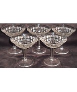 Set (5) Fostoria AMERICAN PATTERN 4 1/4&quot; Sherbets or Champagnes MADE IN USA - £39.21 GBP