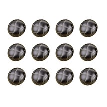 12 Pcs Football Pattern Imitation Leather Style Plastic Shank Buttons Craft For  - £11.93 GBP