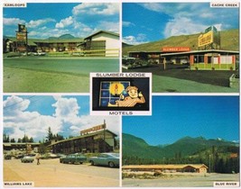 Postcard Slumber Lodge Motels Kamloops Cache Creek Williams Lake  5 1/2&quot; x 7&quot; - £3.86 GBP