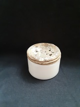 Vintage White OTHINE Jar with Lid - £7.84 GBP