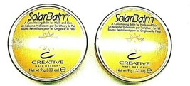 2 PACK CND Solarbalm  9g = 0.33oz Creative Nail Design Cuticle Conditioning - £7.58 GBP