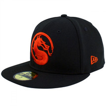 Mortal Kombat Logo New Era 59Fifty Fitted Hat Black - £39.06 GBP