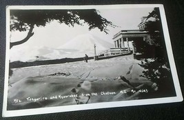 Chateau Tongariro Hotel &amp; Mt Ngauruhoe New Zealand NZ RPPC Photo PC Postcard - £6.11 GBP