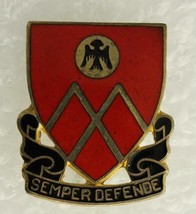 Vintage US Military DUI Pin 53rd Field Artillery Bn SEMPER DEFENDE Alway... - £7.34 GBP