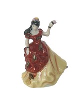 Royal Doulton Pretty Ladies Cardew Tiny Figurine Victorian Fashion Belle Spanish - £27.78 GBP