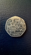 Victoria Cross 50p Fifty Pence Coin 2006 - $7.31 CAD