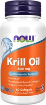 NOW Supplements, Neptune Krill Oil 500 mg, Phospholipid-Bound Omega-3, Cardiovas - £27.90 GBP