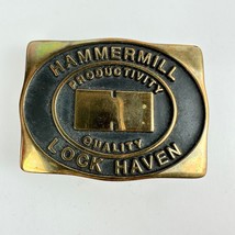 Hammermill Lock Haven Productivity Quality Engravble Belt Buckle Anacort... - £9.30 GBP