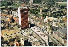 France Postcard Charleroi Boulevard Thirou &amp; Centre Albert Aerial View - £3.24 GBP