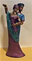 African Prince &amp; Princess Ceramic Ebony Figurine by: Shiah Yih  - £4.29 GBP