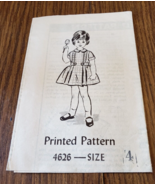 Vintage Wallaces&#39; Farmer &amp; Iowa Homestead Dress Sewing Pattern 4626 Size 4 - £7.78 GBP