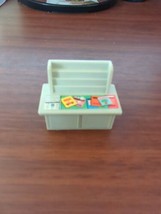 Fisher Price 1970's Little People Sesame Street Playset News Stand Newsstand - $7.92