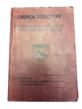 Book Church Directory General Council of the Assemblies of God 1985 History Vtg - £18.53 GBP