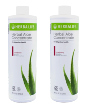 Herbalife Aloe Concentrate Cranberry Pint 16 oz each (2 bottles)Fresh !! - $49.49