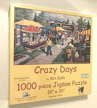 2010 SunsOut Crazy Days Ken Zylla 1000 Piece Puzzle Item No. 39784 New  - $32.86