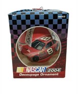Dale Earnhardt Jr. #8 Trevco 2004 Nascar 3 1/2&quot; Decoupage Christmas Orna... - $13.55 CAD