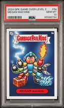 2024 Garbage Pail Kids Game Over Level 2 MEGAN MACHINE 9a PSA 10 GEM Meg... - $98.95