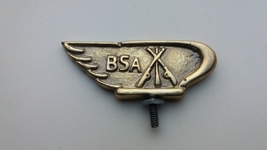 BSA Bicycle Motorcycle Front Mudguard Emblem Brass for vintage bicycle F... - $45.00