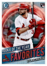 Dylan Carlson Rc 2021 Bowman Chrome Rookie Of The Year Favorites #RRY-DC - £1.57 GBP